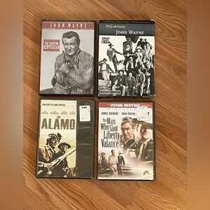 NWT John Wayne DVD Collection Bundle Alamo, Liberty Valance McLintock Kentuckian
